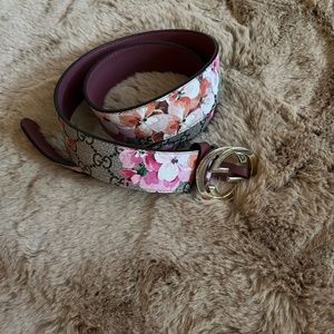 Authentic GUCCI floral belt